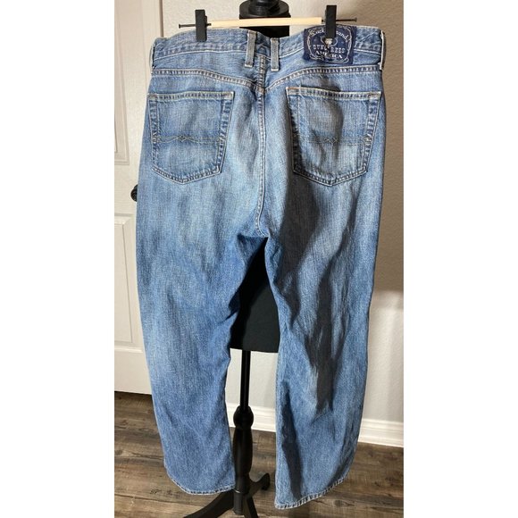 LUCKY BRAND-Dungarees Jeans-Mens -Bootcut-Size 36/Short - Picture 2 of 3